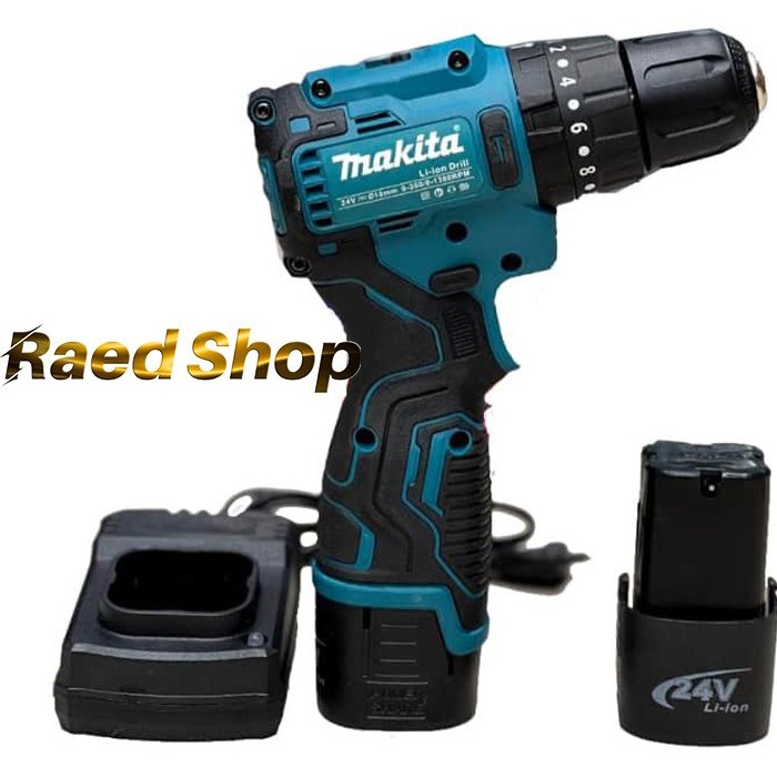 دریل شارژی ماکیتا موتور براشلس سه نظام فلزی مدل MAKITA BRUSHLESS 24V