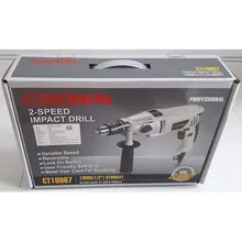 دریل گیربکسی برقی 13 میلیمتر 810 وات کرون مدل CT10067 ( سه نظام آچار خور )