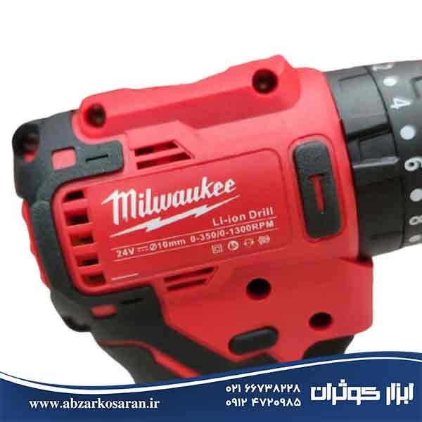 دریل شارژی میلواکی مدل M24 سه نظام فلزی