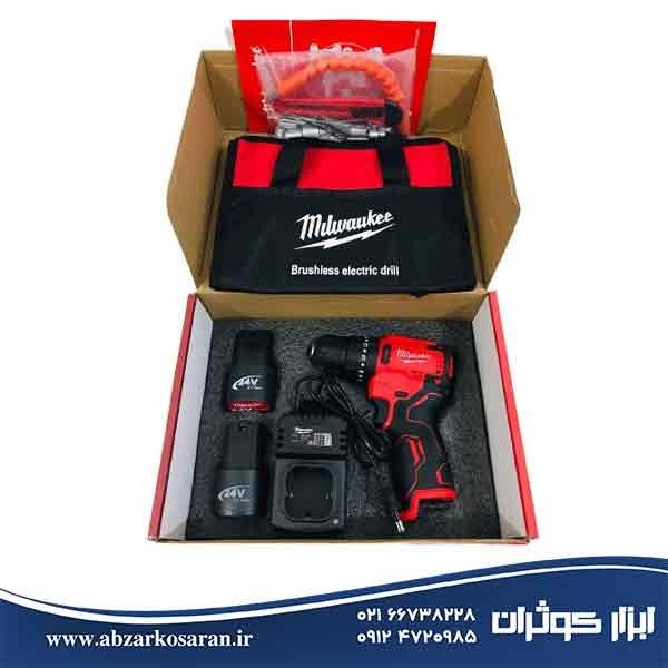 دریل شارژی میلواکی مدل M24 سه نظام فلزی